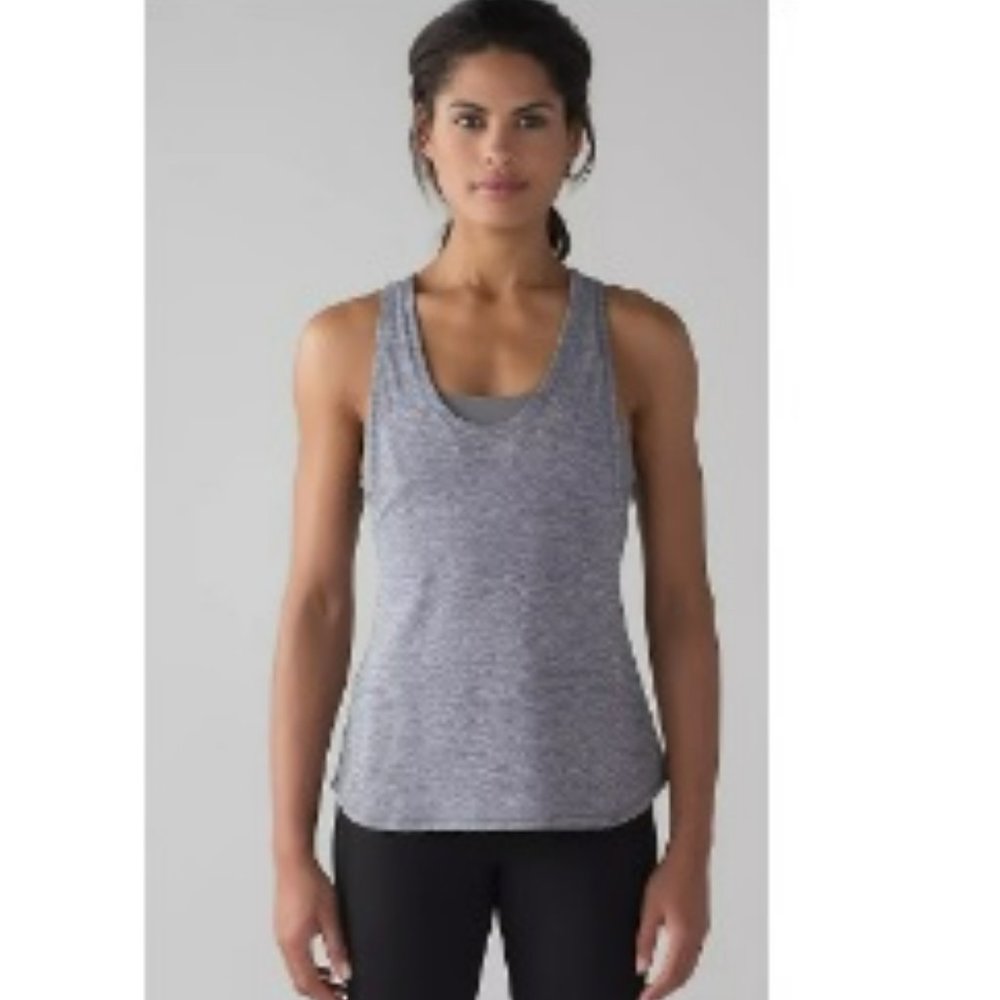 Lululemon Sheer with interior bra - grey